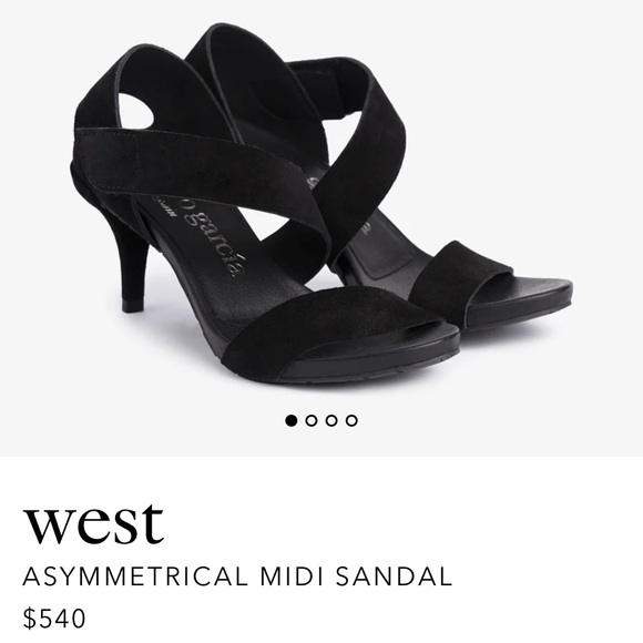 Pedro Garcia suede ASYMMETRICAL MIDI SANDAL - Picture 3 of 4